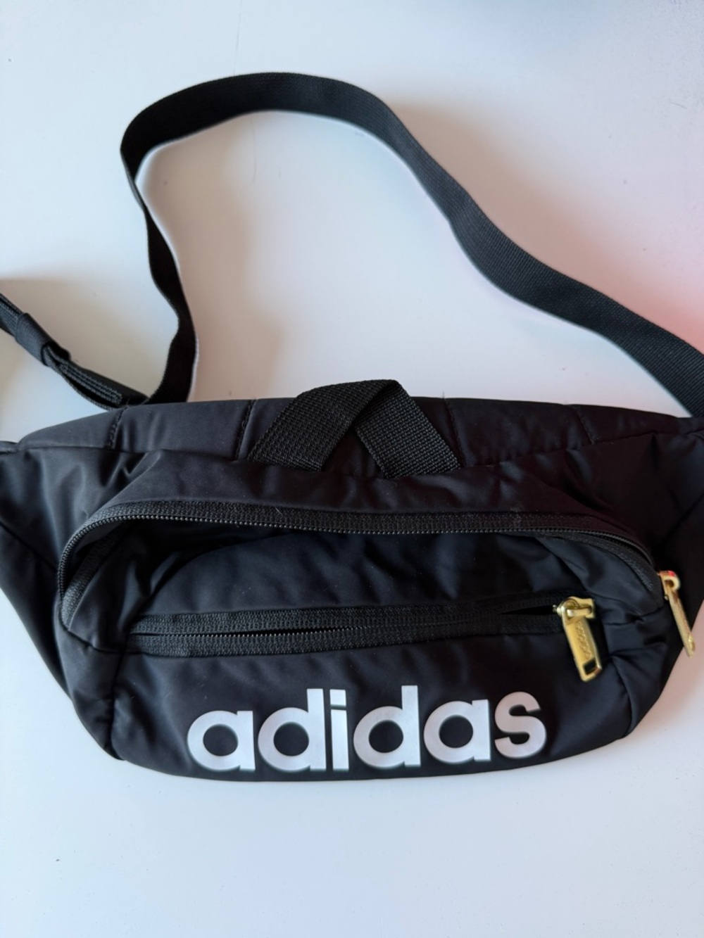 Adidas Black Belt Bag | Unisex Fanny Pack Crossbody Waist Bag Sporty